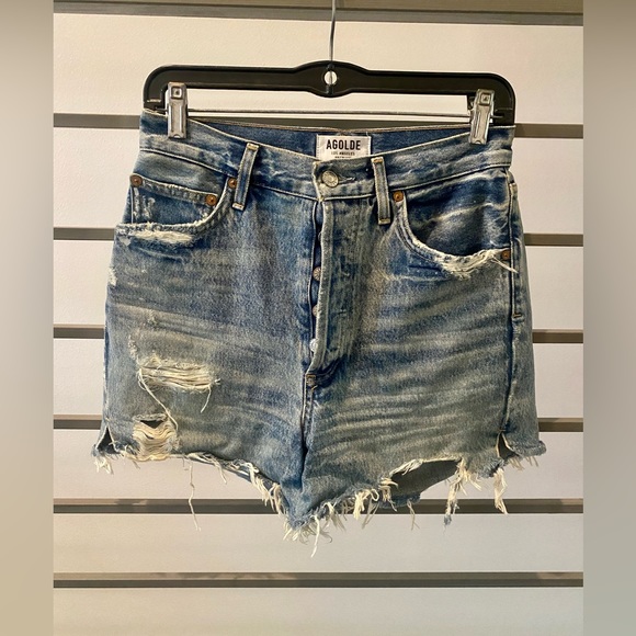 AGOLDE Dee Ultra High Rise Shorts - Picture 1 of 5